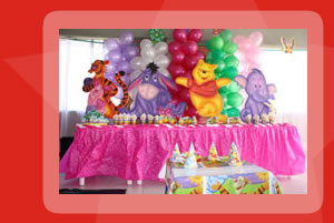 todo incluido para fiestas infantiles. Decoracion, alimentos, juegos y mas.